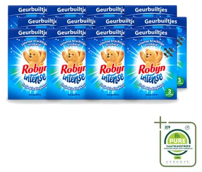 Immagine prodotto di 12 sacchetti profumati Robijn Intense, fragranza Freschezza, confezione grande, 12 pezzi
