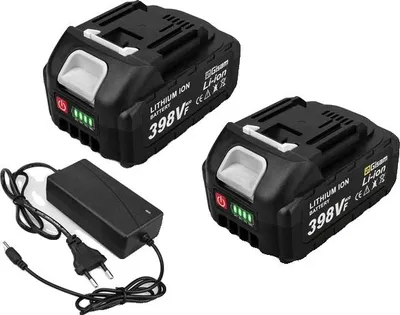 Obrázek produktu pro Dobíjecí baterie, 22500mAh, indikátor stavu baterie, 2x398vf-1xnabíječka