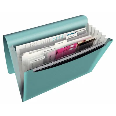 Produktbild von Esselte Colour Breeze Pp A4 Akkordeonmappe Mit 6 Trennwänden Durchsichtig Kinder Durchsichtig One Size
