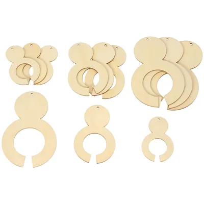 Produktbild von Holzanhänger für Pompons, 12er Set