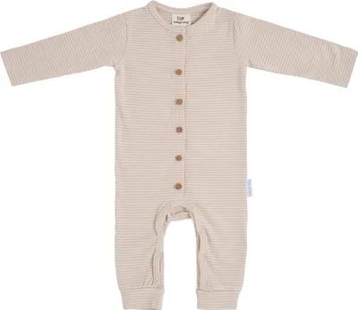 Image de Body manches longues "Stripe" pour bébé, couleur rose pâle, taille 68, composition : 95% Coton / 5% Élasthanne