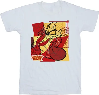 Produktbild von Looney Tunes - "Rabbit New Year" T-Shirt für Herren BI35588 (L) (Weiß)