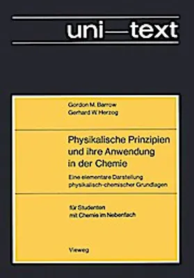 Produktbild von Physikalische Prinzipien und ihre Anwendung in der Chemie
