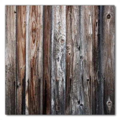 Produktbild von Wallario selbstklebende Möbelfolie/ Tischdecke für Innen und Außen, Größe: 80 x 80 cm - Alte Holzwand - Holzplanken in grau und braun
