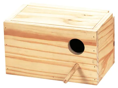 Productafbeelding van Nestkast Vogelhuisje - Hout - 23 x 14 x 14 cm - Natuurlijk