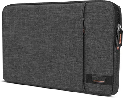 Image de Housse de protection rembourrée pour écran d'ordinateur portable de 18,5 pouces, de couleur noire