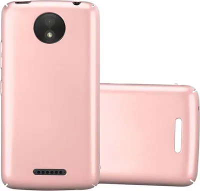 Produktbild von Cadorabo Hülle für Motorola MOTO C PLUS Schutzhülle in Rosa Hard Case Handy Hülle Etui