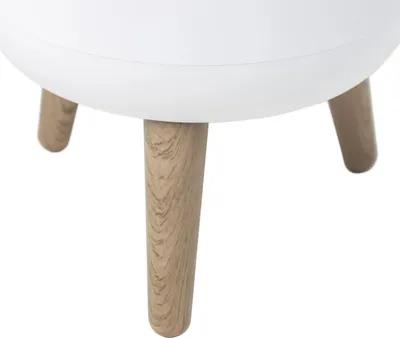 Produktbild von Abfalleimer 7l weiß/holz Kitchen move BAT-979699-002