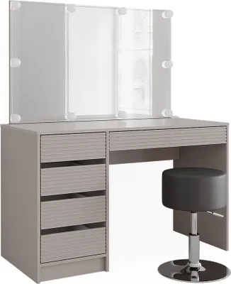 Produktbild von Schminktisch Vicco Sherry Cashmere 120 cm mit Spiegel, Hocker & LED-Beleuchtung, Model 51675