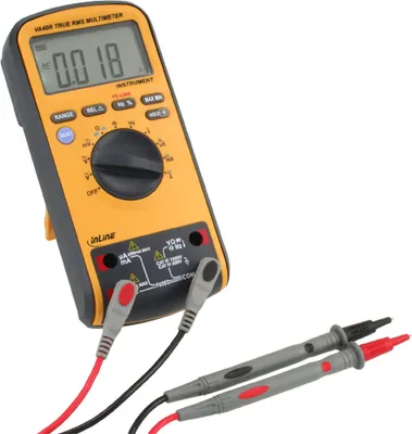 Zdjęcie produktu dla InLine 43114, Multimetr cyfrowy, 0.6 - 1000 V, 0,6 - 1000 V, 0,0006 - 10 A, 0,0006 - 10 A, 600 - 60000000 Ω