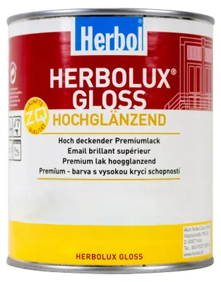 Produktbild von Herbol Herbolux Gloss, Fertig gemischt, Holz, Hochglanz-Oberflächenbehandlung, Weiß, Weiß, Lösungsmittelbasiert