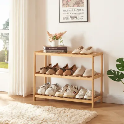 Produktbild von Schuhregal ’Dammfleth’ 55 x 67,5 x 27 cm Bambus