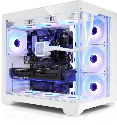 Image de Gaming PC Panorama Polar AMD Ryzen 7 9800X3D, 64GB DDR5, NVIDIA RTX 5070 Ti 16 GB, 2TB SSD, Windows 11