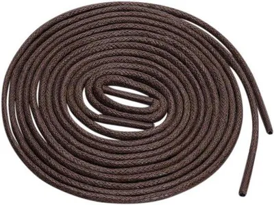 Zdjęcie produktu dla Woskowane okrągłe sznurówki, kolor oxford, ciemnobrązowe, 120 cm