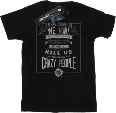 Produktbild von Supernatural - "Crazy People" T-Shirt für Herren BI51914 (M) (Schwarz)
