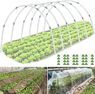 Obrázek produktu pro Vyvýšený záhonový tunel s podpůrným rámem ze skelných vláken