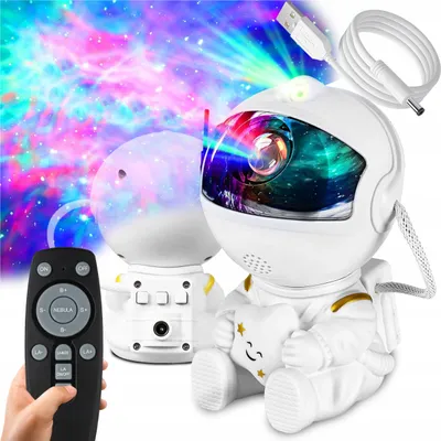 Produktbild von Sternenprojektor Astronauten-Nachtlicht Kinder 8 Modi Dreh-Fernbedienung