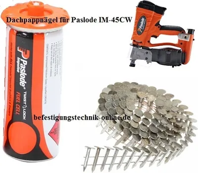 Produktbild von 960 Dachpappnägel 3,1x32mm feuerverzinkt Gas für Paslode Dachpappnagler IM45CW