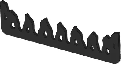 Produktbild von Kaminrost / Stehrost 313x82x8mm passend für Wamsler**