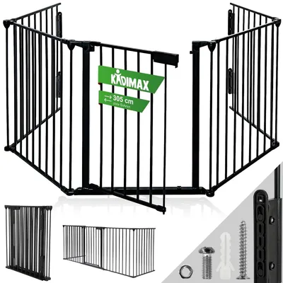 Productafbeelding van Schoorsteenbescherming - 300 cm - 5 elementen - Zwart