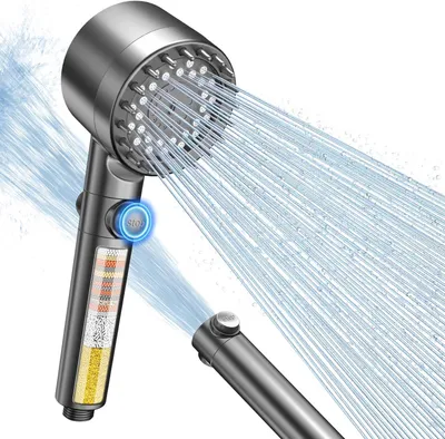 Immagine prodotto di Doccia con filtro a 15 strati, alta pressione e 4 tipi di getto per il bagno