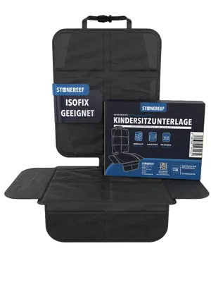 Produktbild von Autositzbezug, Kindersitzmatte, Sitzschutz, wasserabweisend, schützt Polster und Leder vor Druckstellen durch Kindersitze und Babytragen