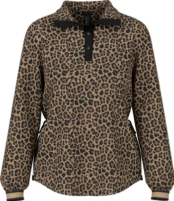 Produktbild von Viskosebluse mit Leomuster & Taillenband