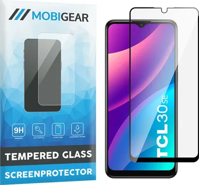 Produktbild von Mobigear Premium  TCL 30 Panzerglas Gehärtetes Glas Displayschutz - Hüllenfreundlich - Schwarz