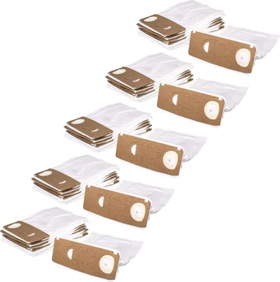 Produktbild von vhbw 50x Staubbeutel Ersatz für Menalux 6971P für Staubsauger - 27,5cm x 21cm Weiß