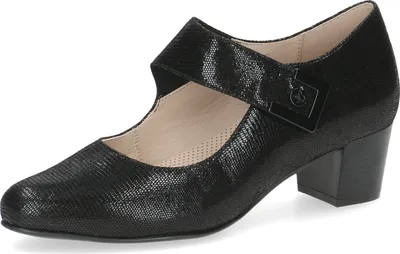 Produktbild von Caprice Pumps - Schwarz Reptile Leder : Normal : 40 Größe: 40 Weite: Normal
