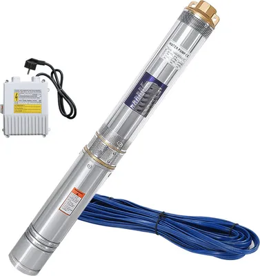 Produktbild von Yakimz Tiefbrunnenpumpe 4 Zoll Sandverträglich 0,75 kW 4000 l/h u. Motorschutzschalter