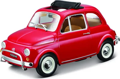 Produktbild von Bburago 18-22099 - Modellauto - Fiat 500L 1968 (rot, Maßstab 1:24) Spielzeugauto Sammlerauto