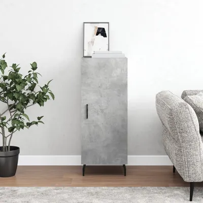 Produktbild von [Home] Sideboard Betongrau 34,5x34x90 cm Holzwerkstoff , Neue Mode 2024 im häuslichen Leben