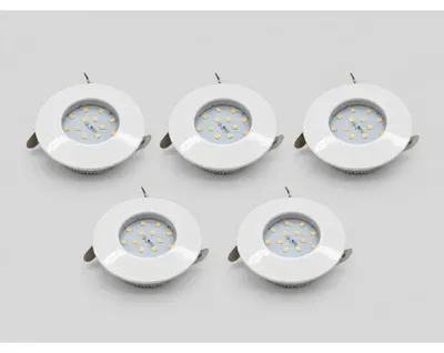 Produktbild von B.K.Licht ELIAS LED Einbaustrahler 5er Set Weiß 5W 400lm 3000K IP44 BKL1115