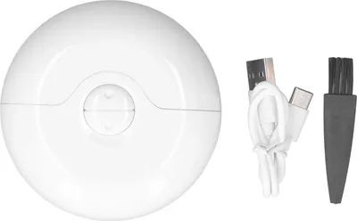 Immagine prodotto di Tagliaunghie elettrico, rotondo, antipizzicamento USB, ricaricabile, rifinitore automatico sicuro per neonati, bambini, anziani, bianco