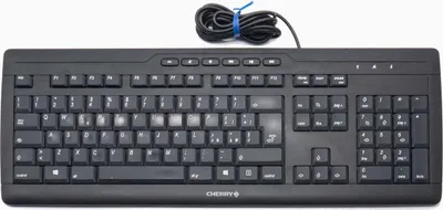 Productafbeelding van CHERRY STREAM 3.0, Volledige grootte (100%), Kabel, USB, QWERTY, Zwart