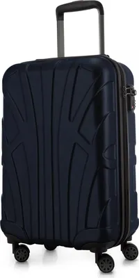Produktbild von Suitline - leichtes Handgepäck 55x35x20 cm Flugzeug-Trolley 34 L Bordgepäck Hand-Koffer leicht Bord-Koffer 4 Rollen Kabinengepäck Hand Luggage TSA ,Dunkelblau