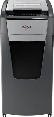Produktbild von Rexel Optimum AutoFeed+ 750M Aktenvernichter mit Partikelschnitt P-5, 2 x 15 mm, bis 750 Blatt, schwarz