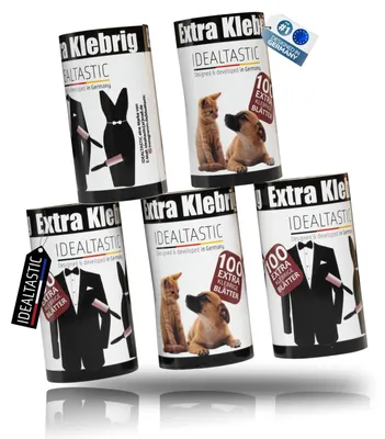 Produktbild von Fusselroller Flusenroller Staubroller - Ersatzrolle - 525 Blatt - Extra klebrig - Für Tierhaare