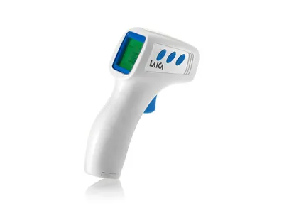 Zdjęcie produktu dla Laica TH1003, Teledetekcja, Biały, Czoło, Przyciski, °C, °F, Temperatura ciała, Temperatura powierzchni