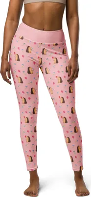 Produktbild von Mr. & Mrs. Panda Leggings Igel Luftballon Größe XS - Rosa - Geschenk, Ballon, Sporthose, Glückwunsch, Gute Laune, Tights, Leggins, Sport-Leggings, Happy Birthday