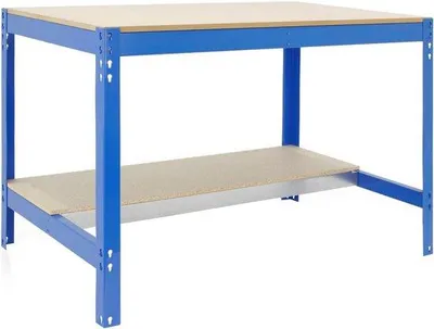 Immagine prodotto di Banco da lavoro largo con ripiano, portata fino a 400 kg, 842x910x760 mm, robusto