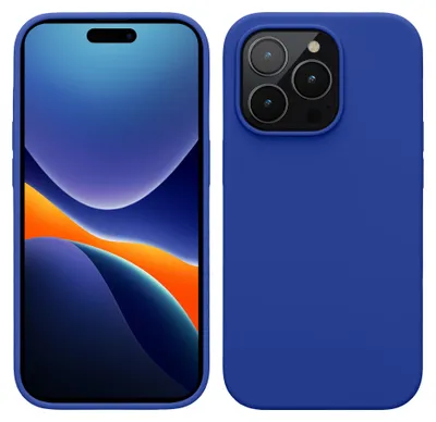 Produktbild von kwmobile Handyhülle für iPhone 14 Pro Hülle, für iPhone 14 Pro Case - Hülle Silikon - kabelloses Laden - Baltik Blau