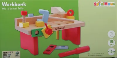 Obrázok produktu pre SpielMaus drevený pracovný stôl 15 kusov, 29 x 14 x 13 cm