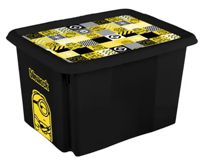 Produktbild von keeeper Aufbewahrungsbox karolina "Minions Mosaic" 30 Liter schwarz