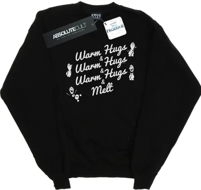 Produktbild von Disney - "Frozen 2 Warm Hugs And Melt" Sweatshirt für Damen BI18731 (S) (Schwarz)