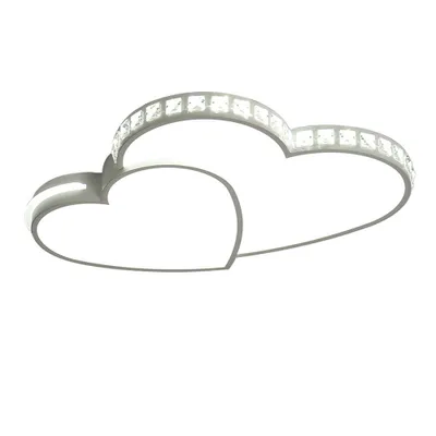 Zdjęcie produktu dla Nowoczesne lampy sufitowe LED w kształcie serca lampa do salonu sypialnia światło kryształowe
