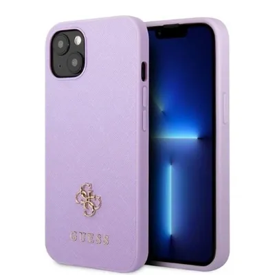Produktbild von Guess Guhcp13Sps4Mu Fall für Iphone 13 Mini lila/lila Hartschale Saffiano 4G kleine Metall-Logo