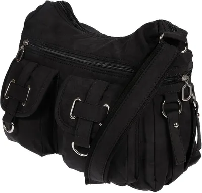 Immagine prodotto di Borsa a mano da donna borsa a spalla borsa a spalla canvas shopper crossover borsa nera