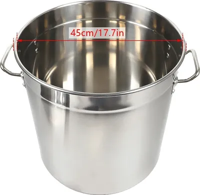 Obrázok produktu pre Hrniec na varenie z nehrdzavejúcej ocele, vysoká kapacita 35L/50L/70L, odolný materiál, 70L